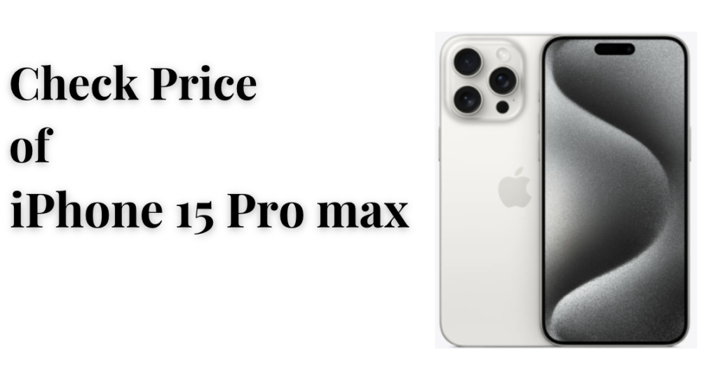 Price of iPhone 15 pro max